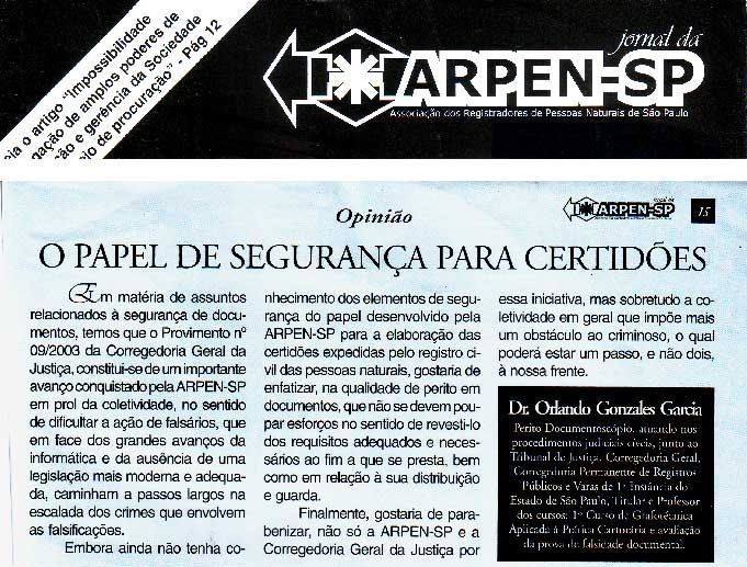 Curso de Perícia Grafotécnica